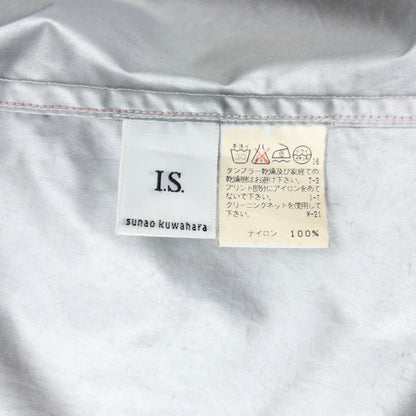 Vintage 2000s I.S. Sunao Kuwahara 3d Pocket Zip Up Rain Jacket Size S | Small, Orange