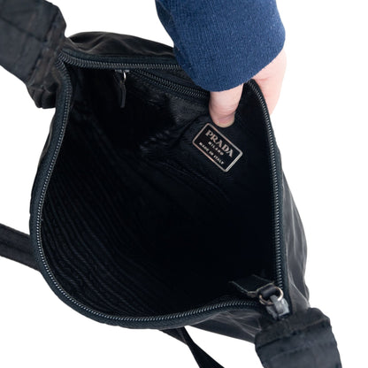 Vintage 2000s Prada Nylon Shoulder Bag