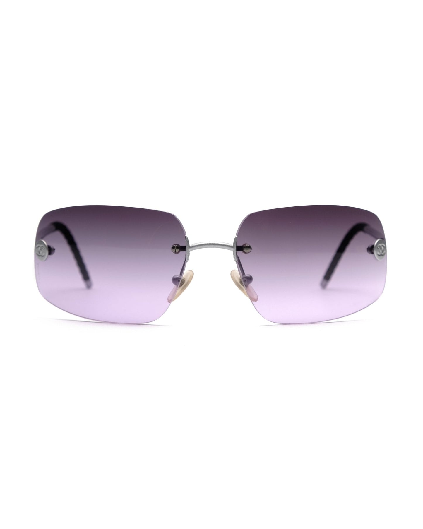 Chanel-Chanel Spring 2002 rimless sunglasses vintage Sunglasses – The Dryads