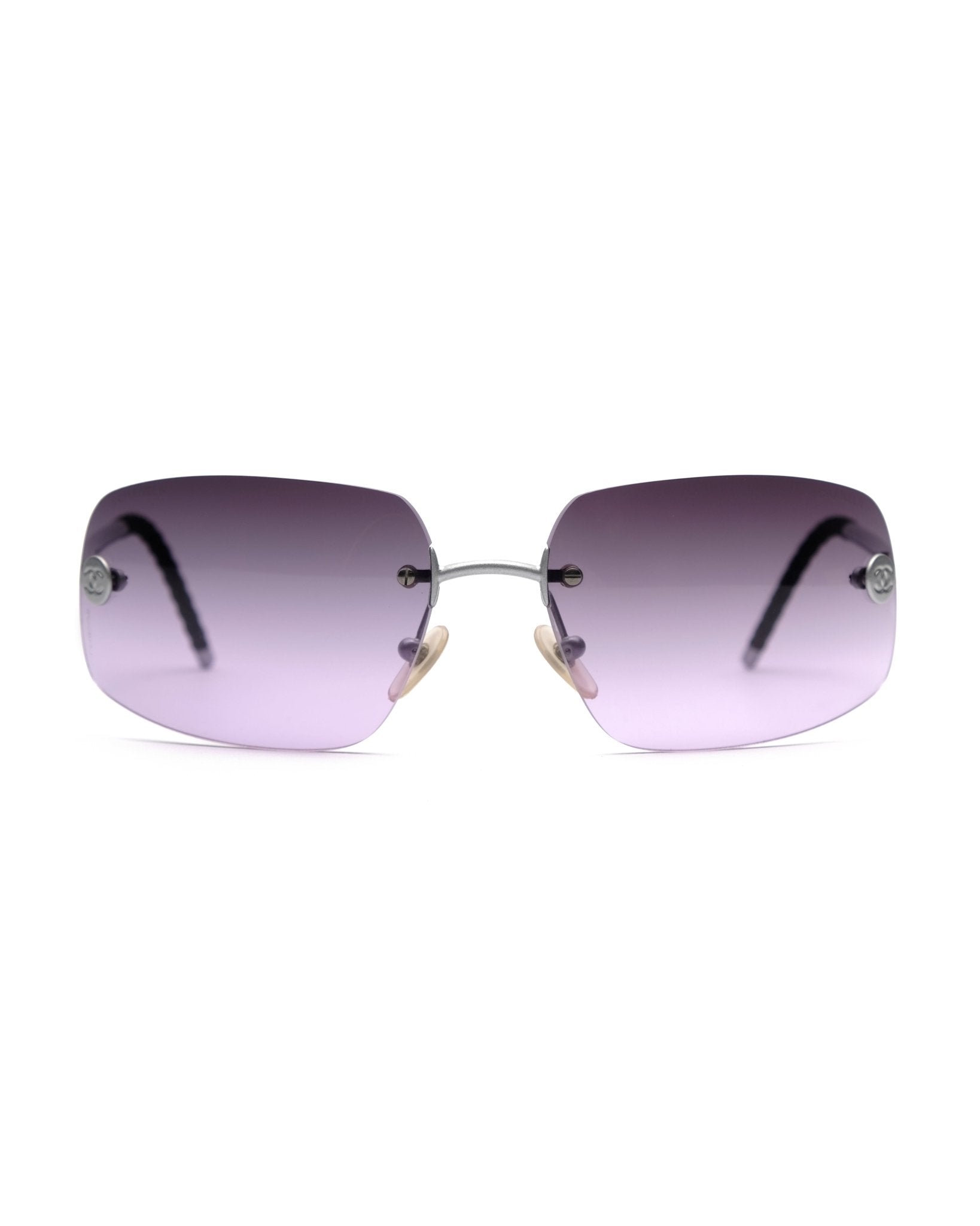 Chanel-Chanel Spring 2002 rimless sunglasses vintage Sunglasses – The Dryads