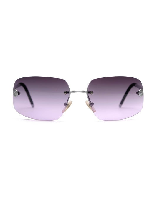 Chanel-Chanel Spring 2002 rimless sunglasses vintage Sunglasses – The Dryads