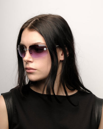 Chanel-Chanel Spring 2002 rimless sunglasses vintage Sunglasses – The Dryads