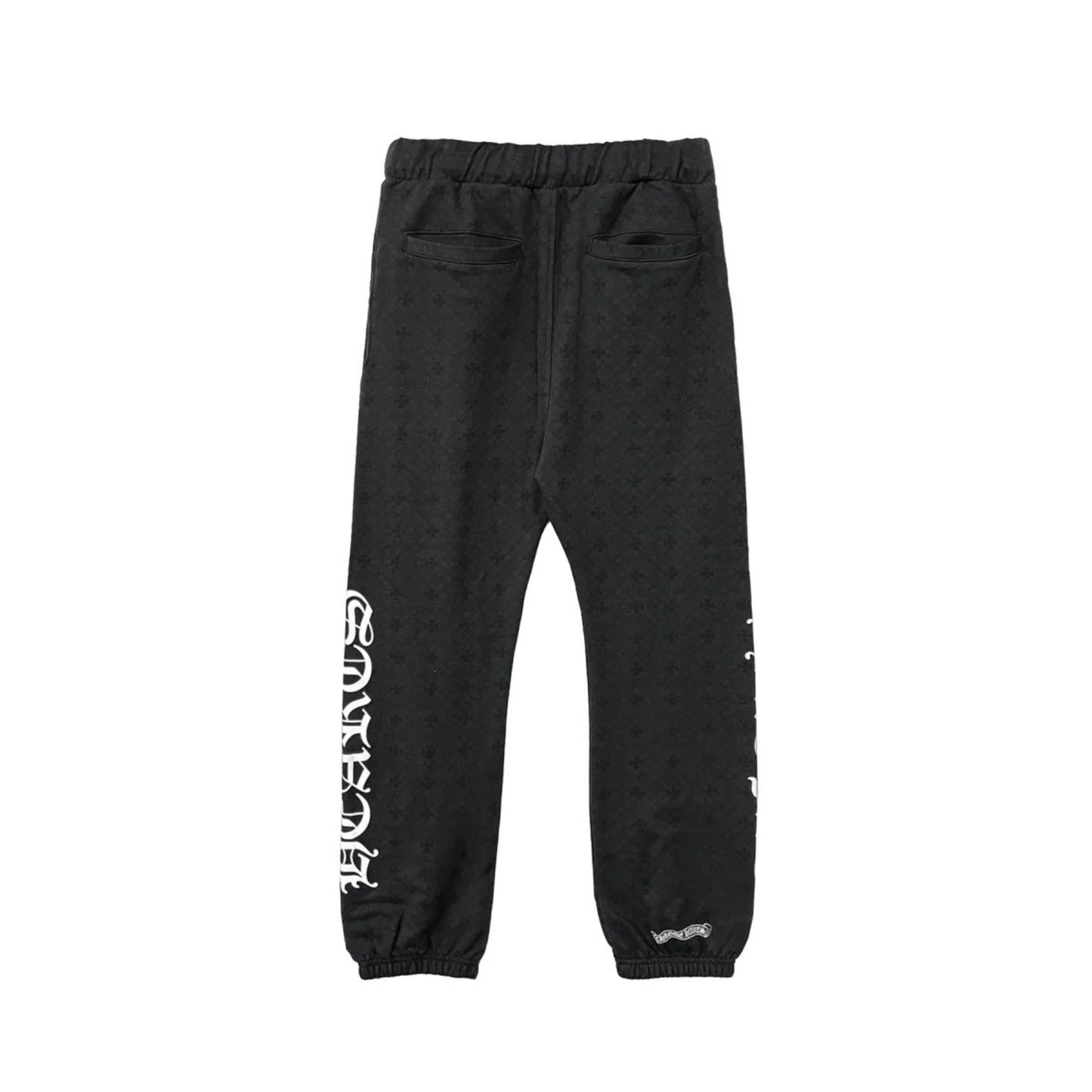 Chrome Hearts Monogram Horseshoe Logo Sweatpants | Medium, Black
