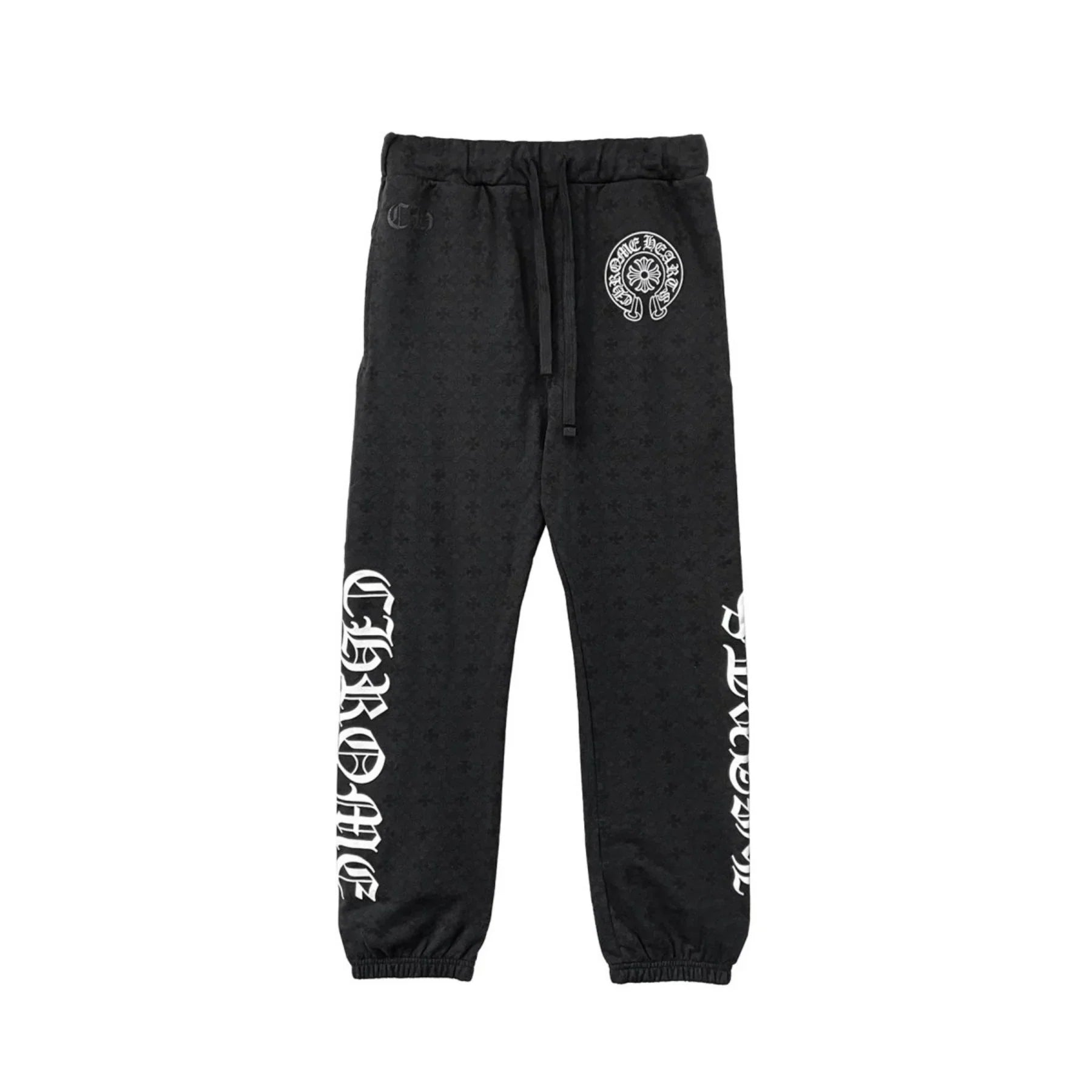 Chrome Hearts Monogram Horseshoe Logo Sweatpants | Medium, Black