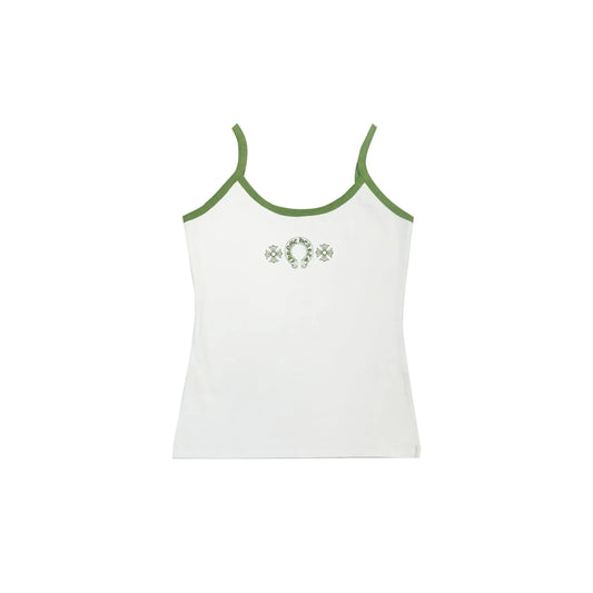 Chrome Hearts Roller Skates Horseshoe Tank top | X-Small, Tan