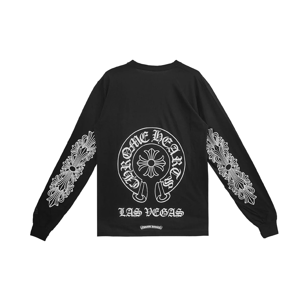 Chrome Hearts Las Vegas Exclusive Horseshoe Black Long Sleeve Tee | Large, Black