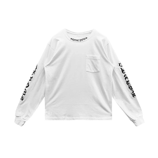 Chrome Hearts LOVE U Long Sleeve Tee | Small, White