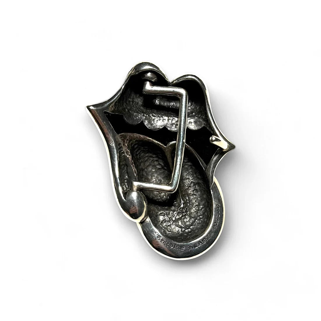 Chrome Hearts Rolling Stones Belt Buckle - 1.5" | O/S, Chrome Silver