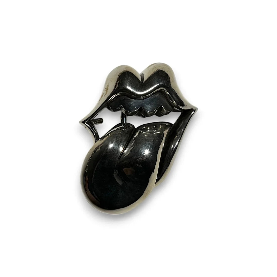 Chrome Hearts Rolling Stones Belt Buckle - 1.5" | O/S, Chrome Silver