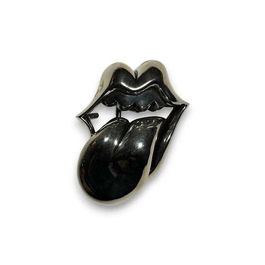 Chrome Hearts Rolling Stones Belt Buckle - 1.5" | O/S, Chrome Silver