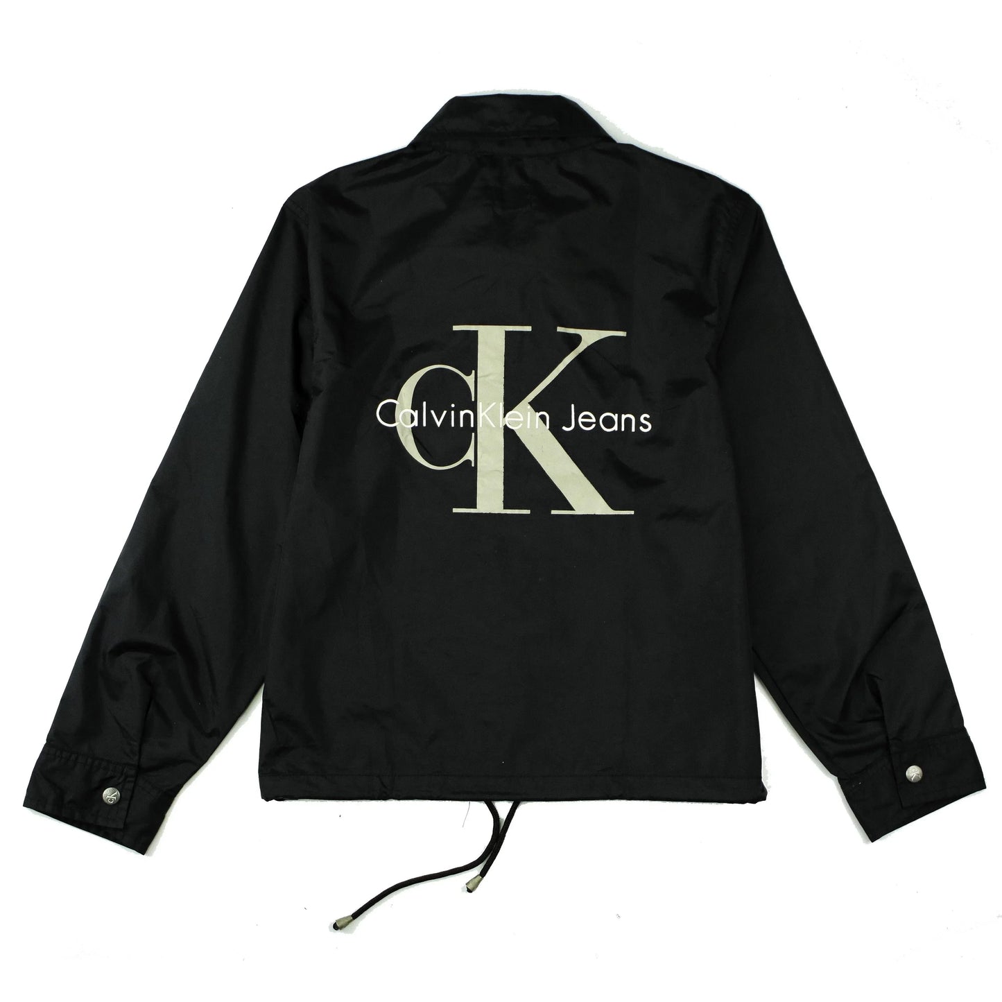 CALVIN KLEIN 90S BACK LOGO WINDBREAKER JACKET  (S)