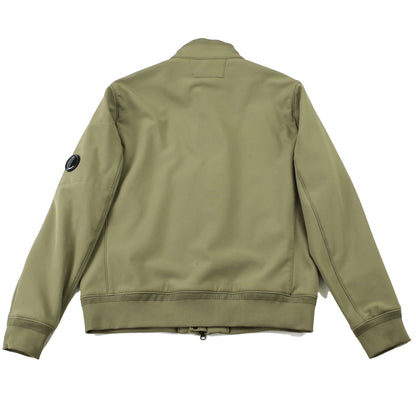 C. P. COMPANY OLIVE SOFTSHELL ARM LENS JACKET (L)  (L)