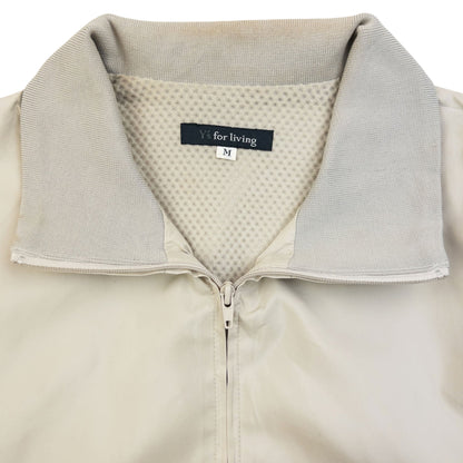 Vintage 90s Yohji Yamamoto Zip Up Jacket Womens Size M | Medium, Beige