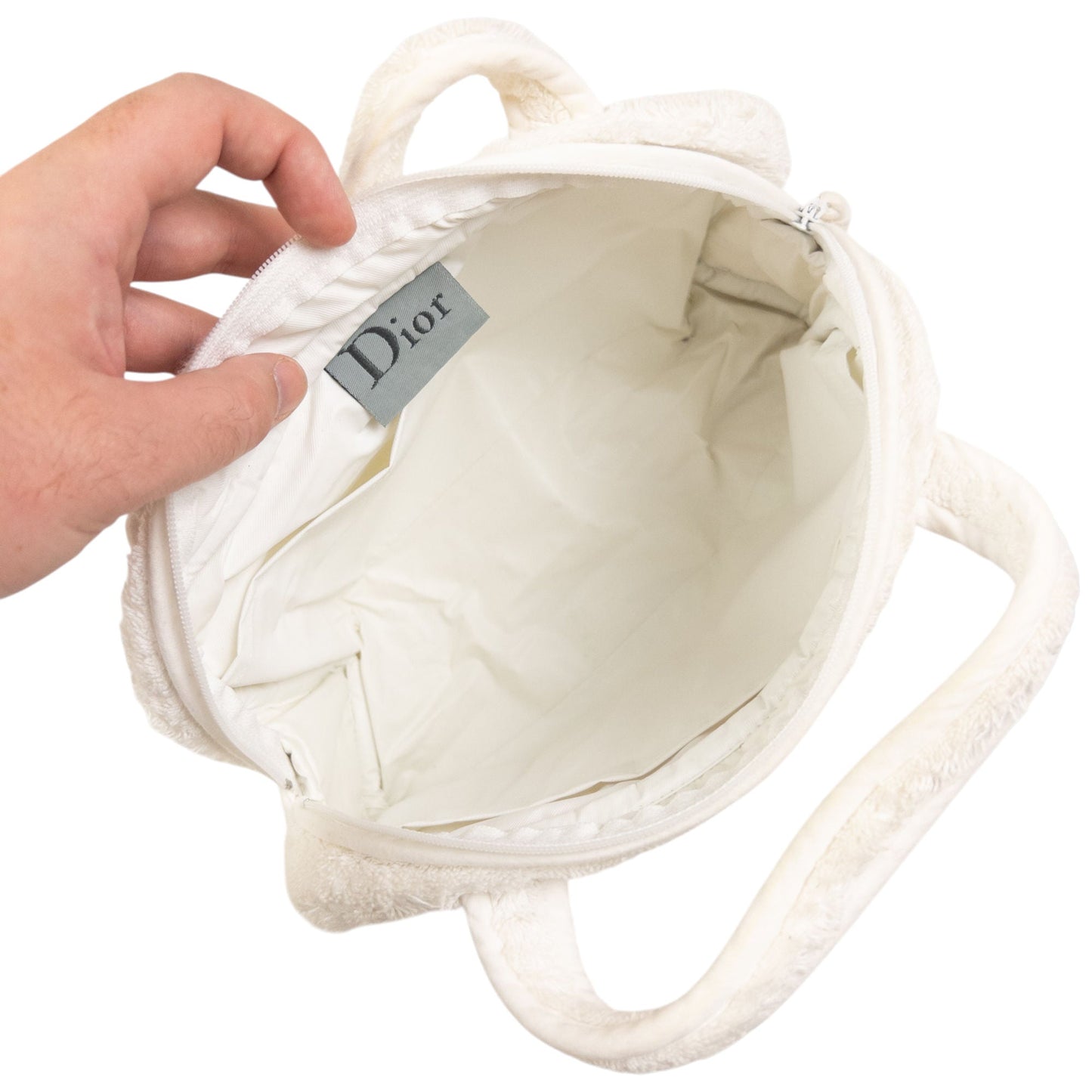 Vintage Dior J'adore Terry Cloth Handbag