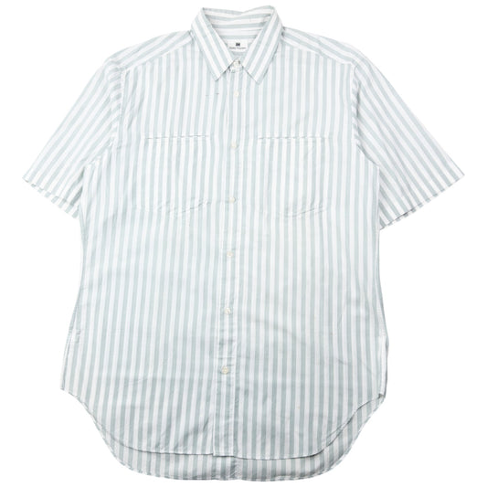 Vintage 90s Issey Miyake Striped Short Sleeve Button Up Shirt Size L