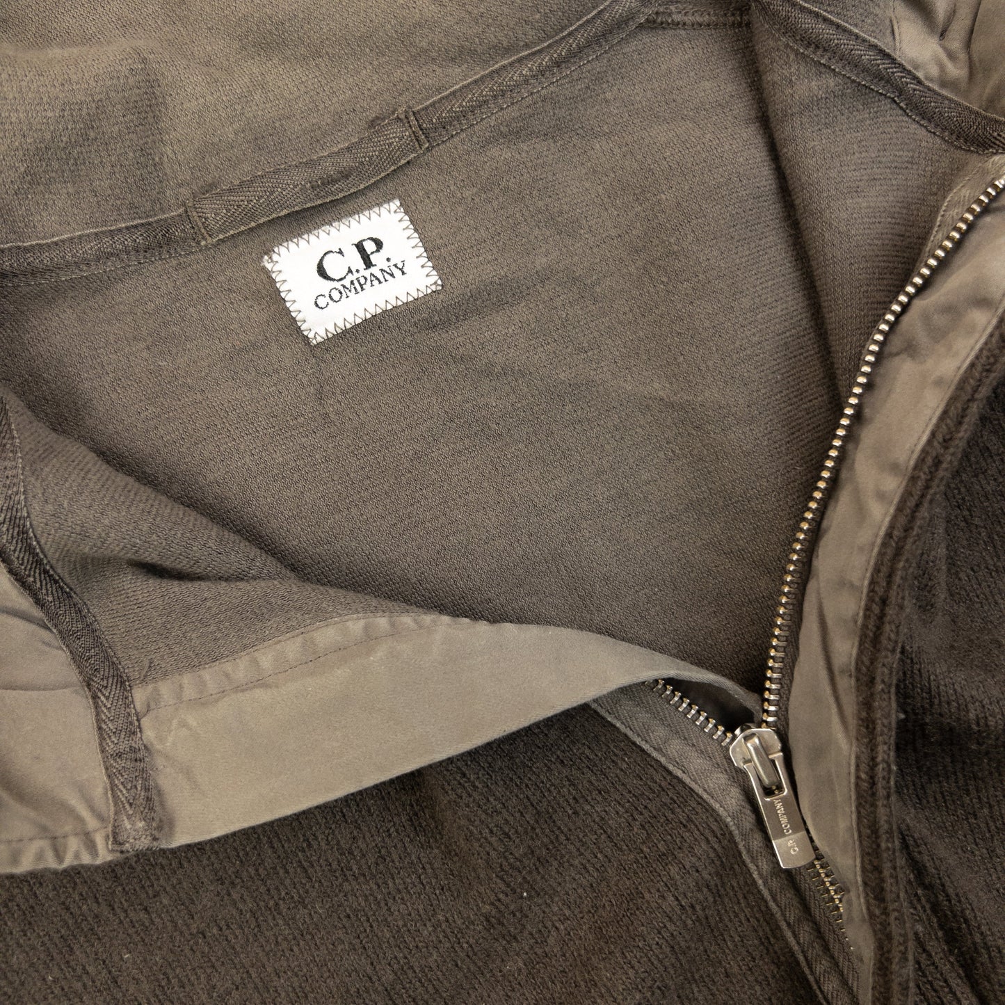 Vintage 2008 CP Company Q Zip Wool Hoodie Size L | Large, Brown