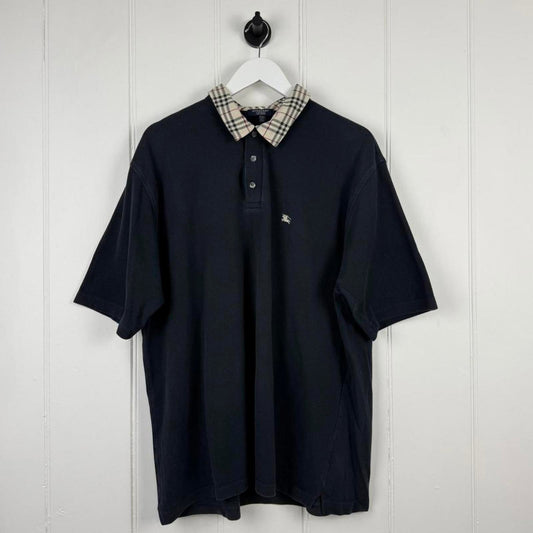 Burberry Polo Shirt Navy (XXL) | XXL, Navy