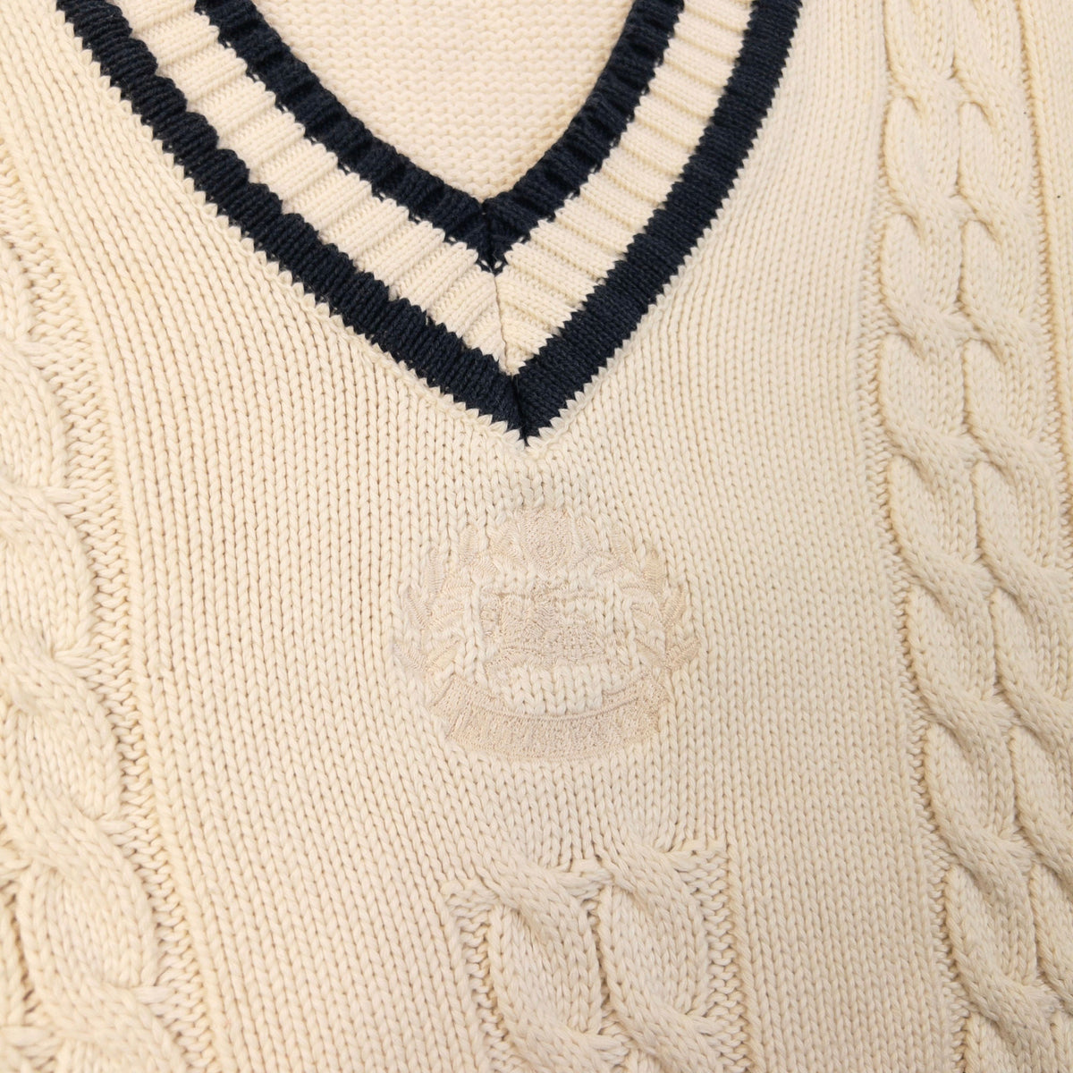 Vintage 90s Burberry Knit Sweater Vest Size S | Small, Cream