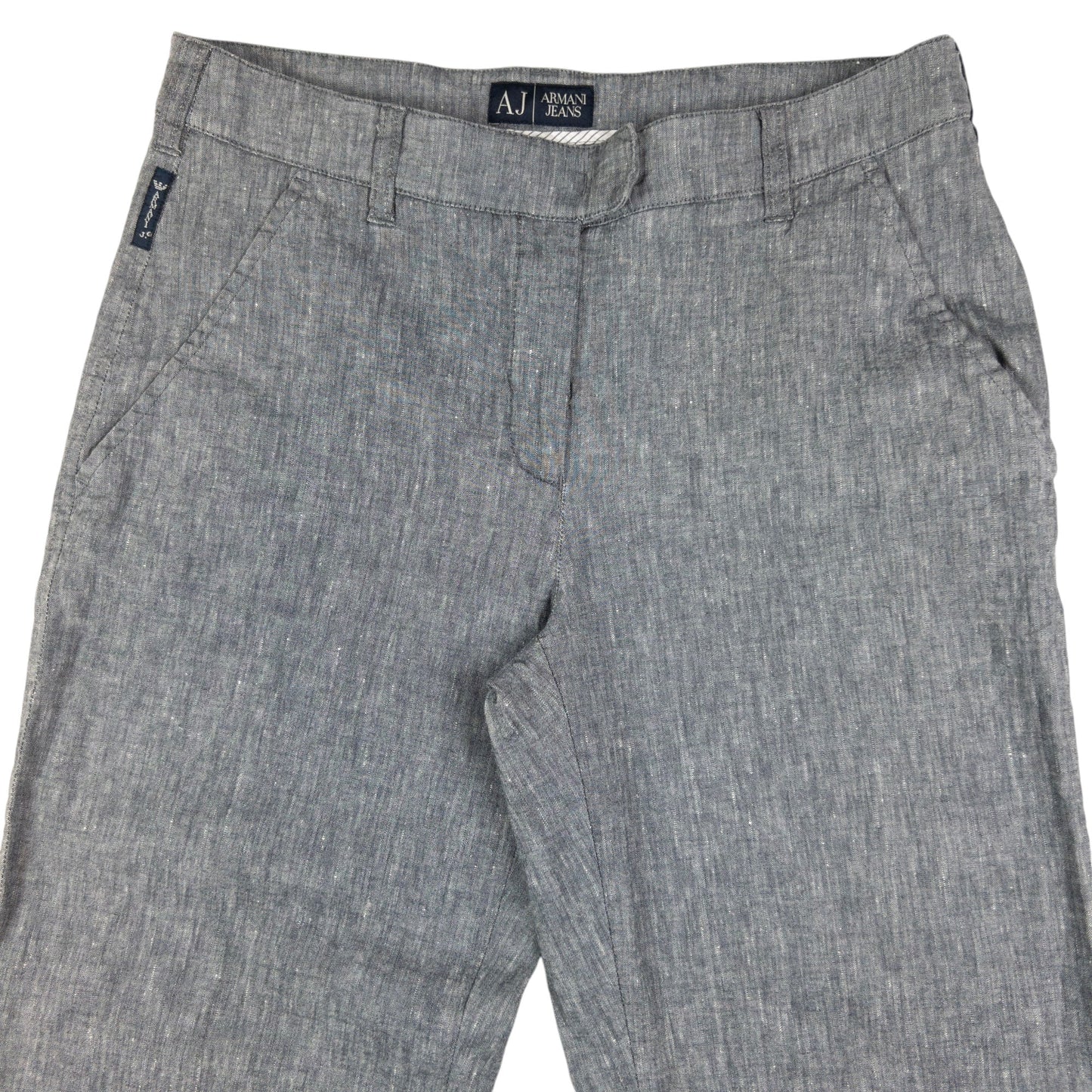 Vintage Armani Jeans Lightweight Linen Trousers Size W30