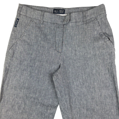 Vintage Armani Jeans Lightweight Linen Trousers Size W30