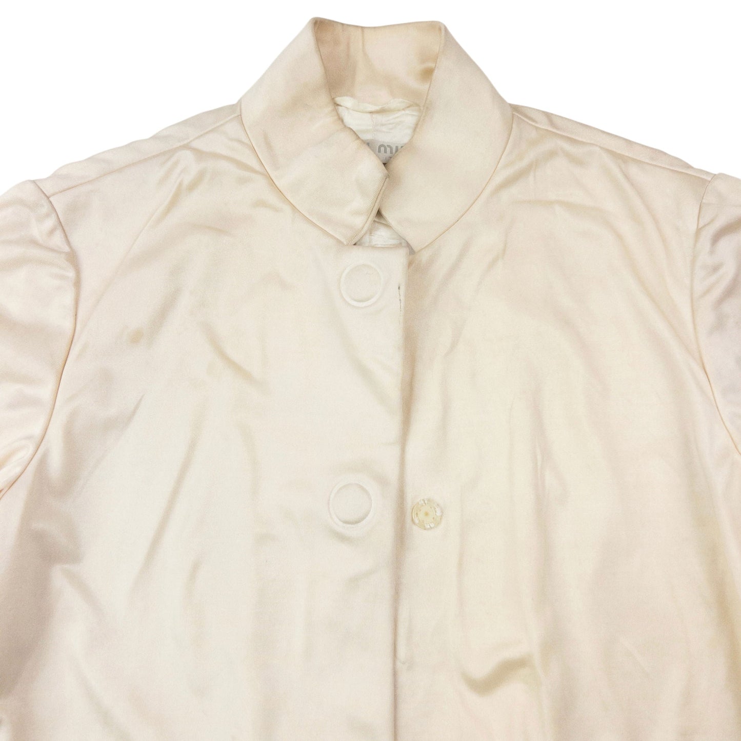 Vintage 2000 Miu Miu Longline Jacket Womens Size M | Medium, Cream