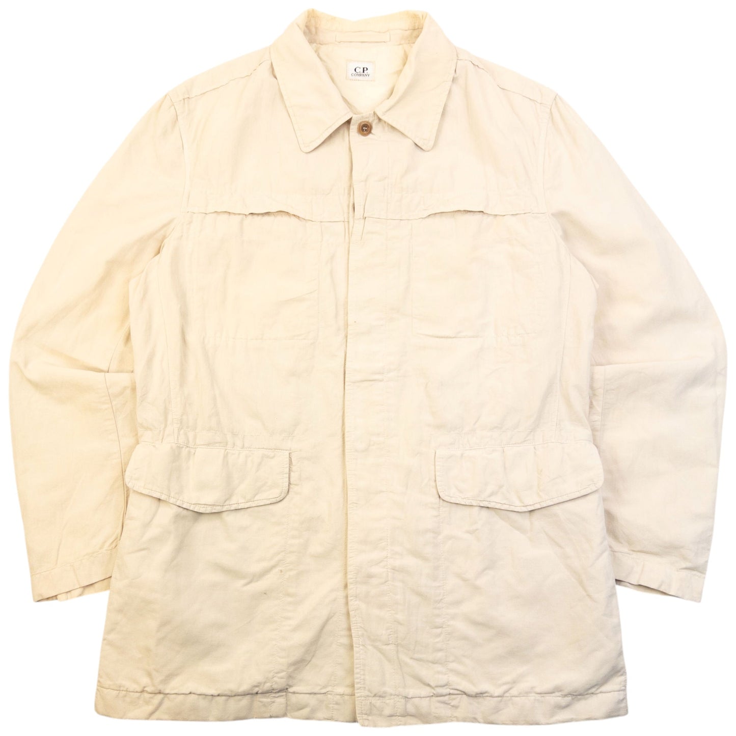 Vintage 2000s CP Company Button Up Jacket Size M | Medium, Cream
