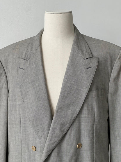 Canali 1980s Pure Wool Double Breasted Blazer - 48L