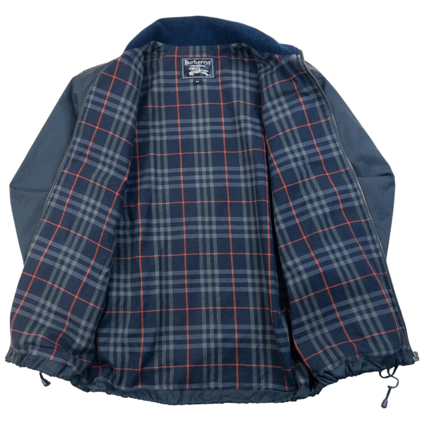 Vintage 90s Burberry Nova Check Lined Jacket Size M | Medium, Navy