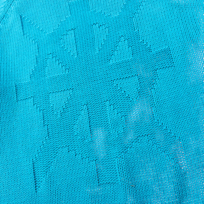 Vintage 90s YSL Yves Saint Laurent Knit Jumper Size M | Medium, Blue
