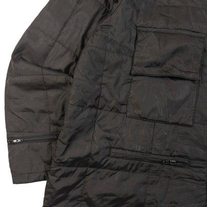 Vintage 90s Yohji Yamamoto A.A.R Quilted Jacket Size M | Medium, Black