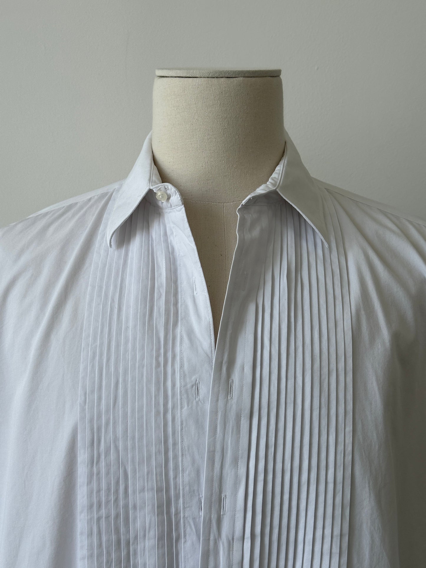 Christian Dior Monsieur 1990s Pure Cotton Tuxedo Shirt - XXL
