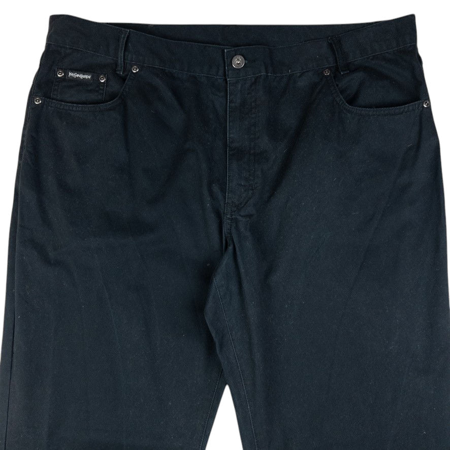 Vintage YSL Yves Saint Laurent Embroidered Chino Trousers Size W40