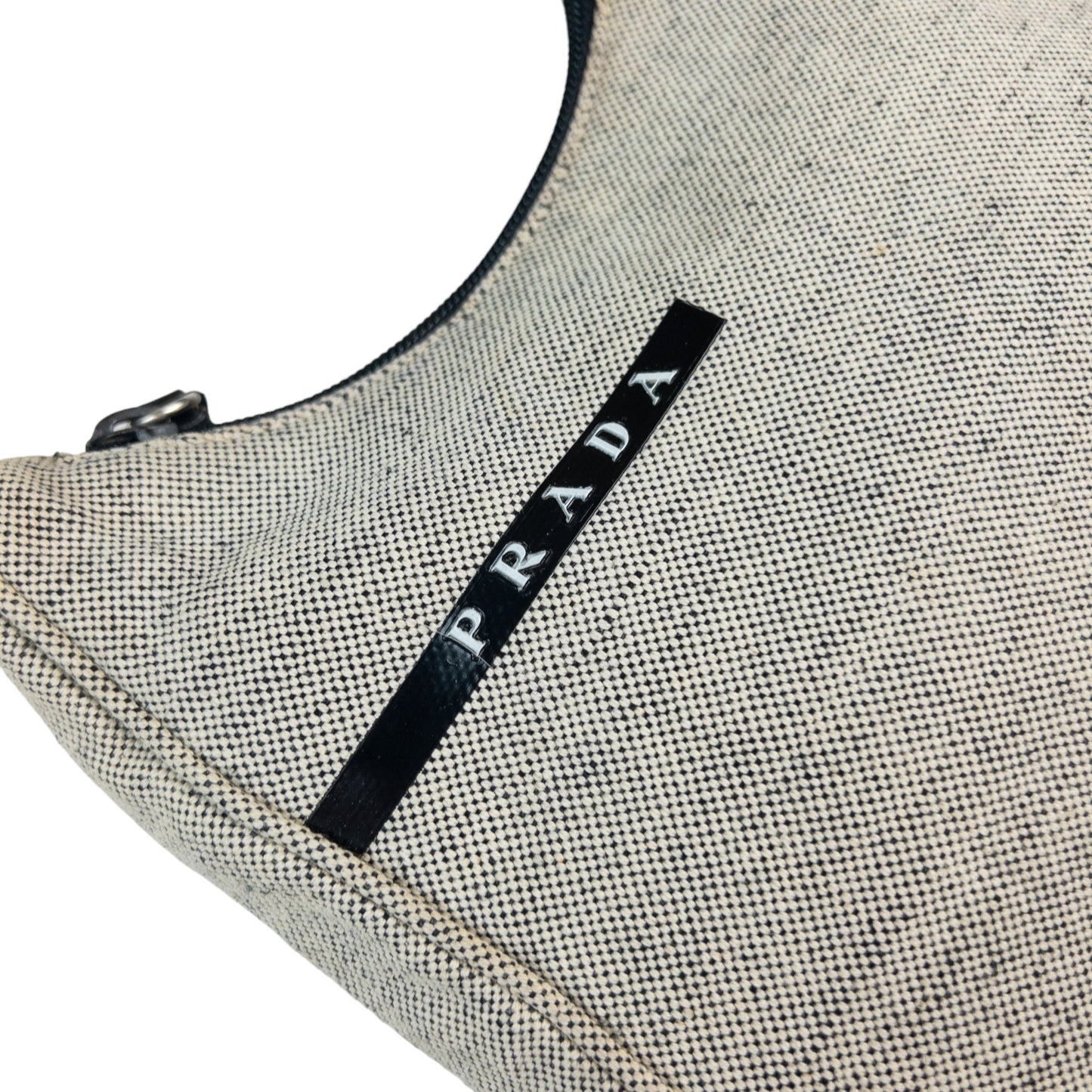 Vintage 1999 Prada Canvas Shoulder Bag