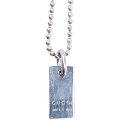 Vintage 2000s Gucci Silver Pendent Anklet