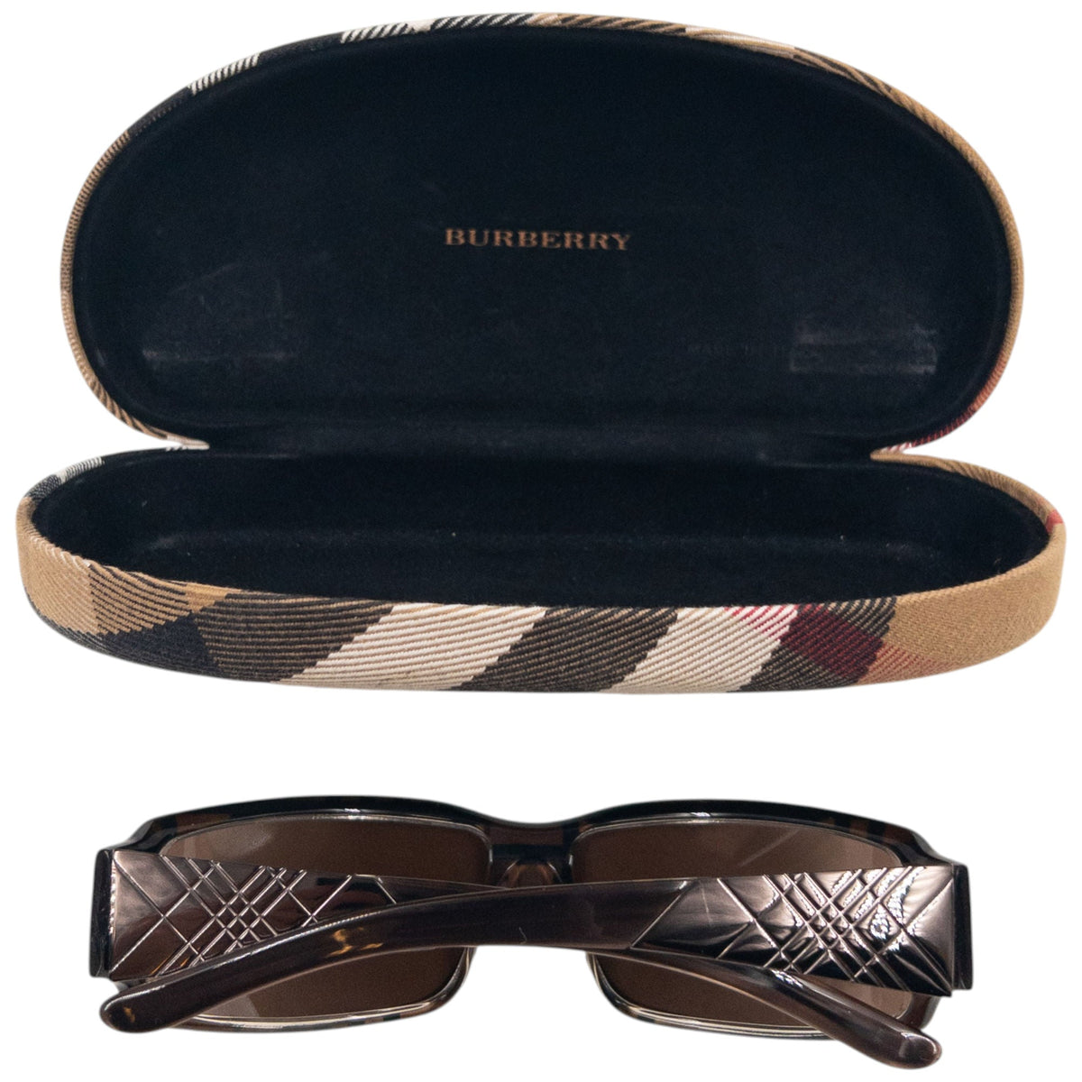 Vintage 2000s Burberry Nova Check Sunglasses | O/S, Brown