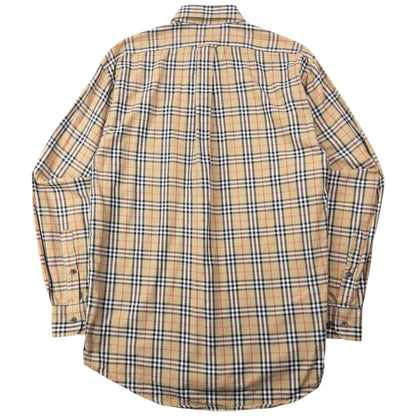 Vintage 90s Burberry Collection Nova Check Long Sleeve Button Up Shirt Size S | Small, Multicoloured