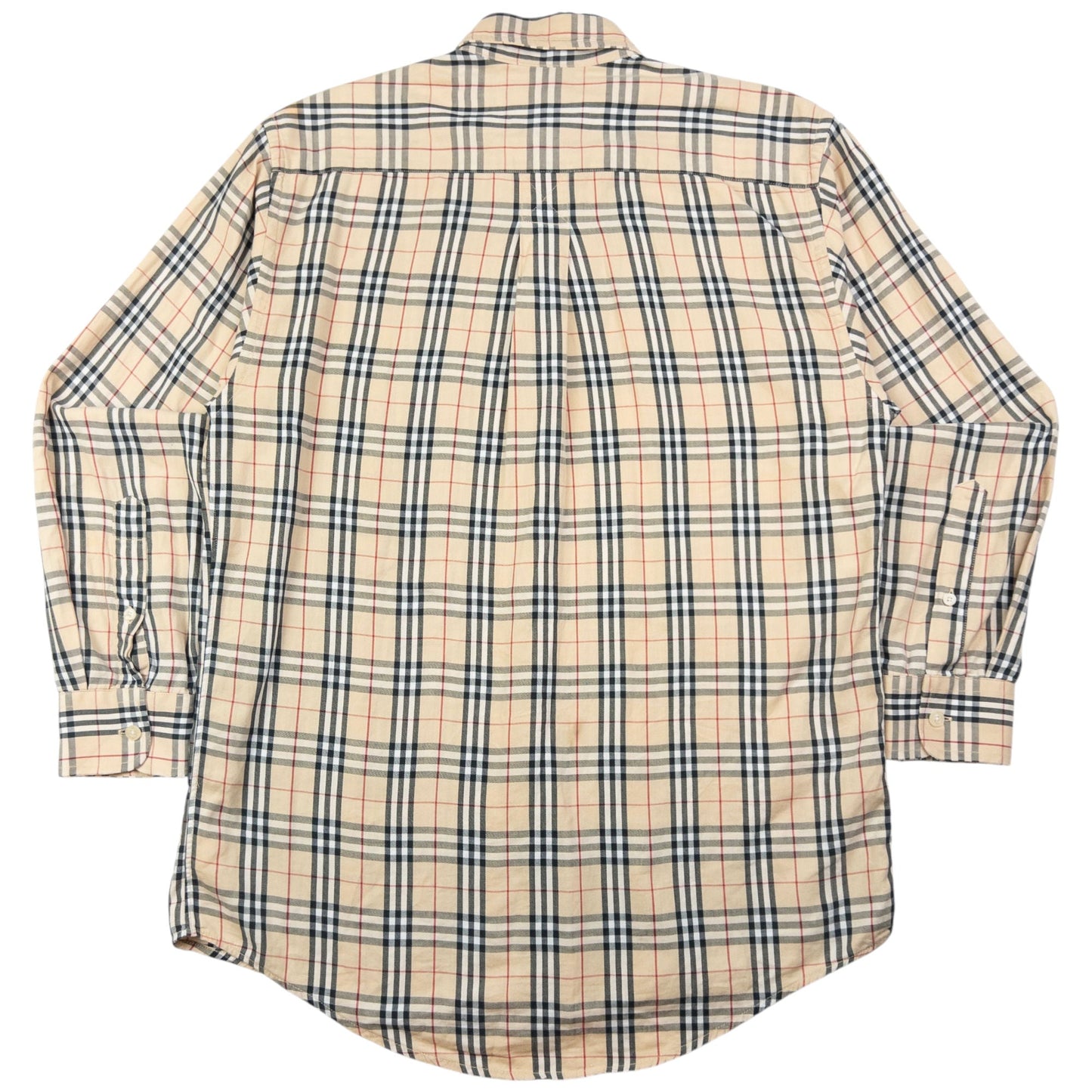 Vintage Burberry Nova Check Long Sleeve Button Up Shirt Size S