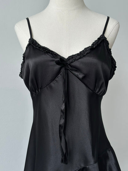 Vintage 1990s Silk Asymmetric Cami Top - M-L