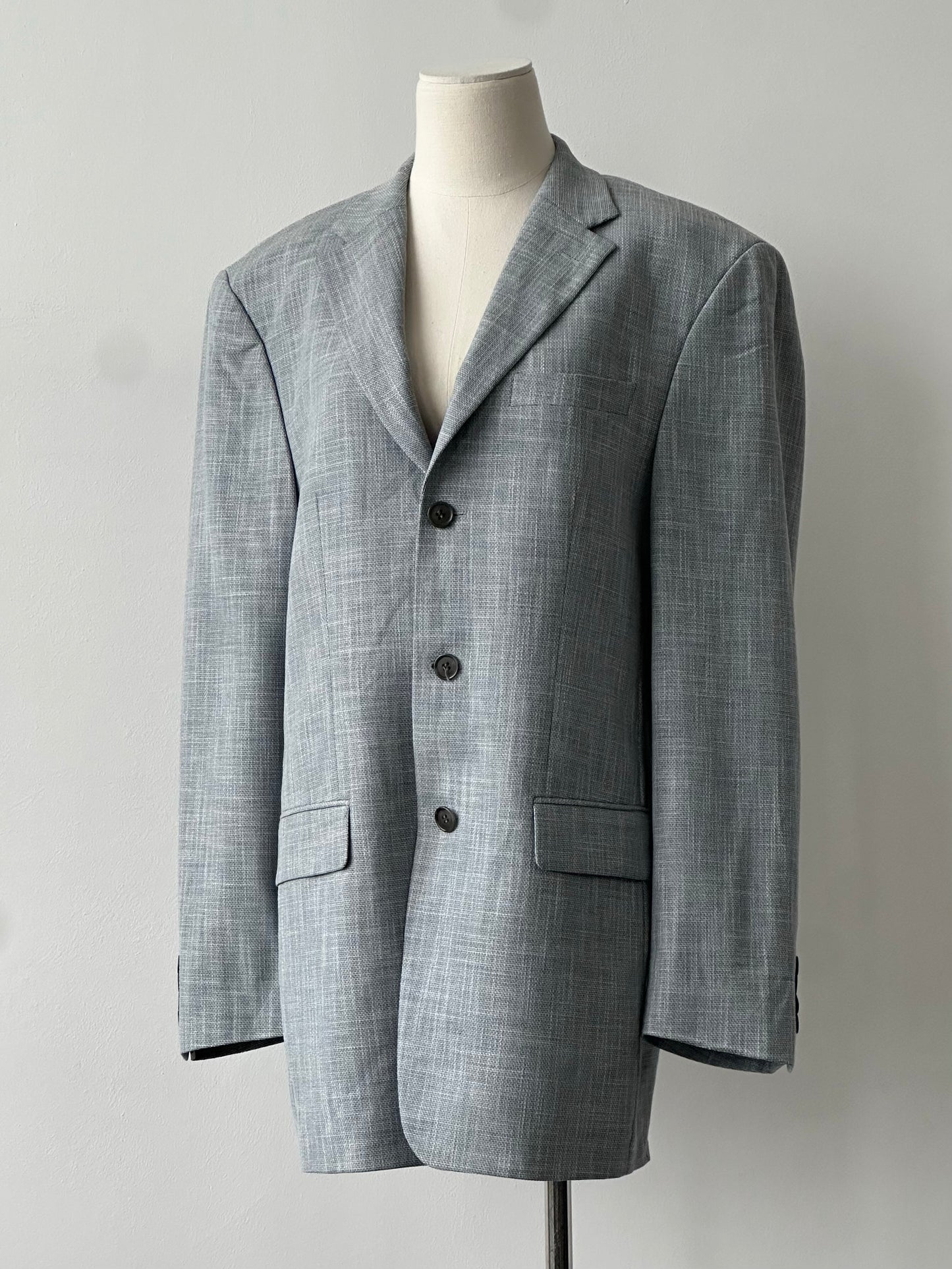 Rene Lezard x Loro Piana 1990s Single Breasted Blazer - L/XL