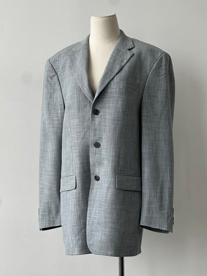 Rene Lezard x Loro Piana 1990s Single Breasted Blazer - L/XL
