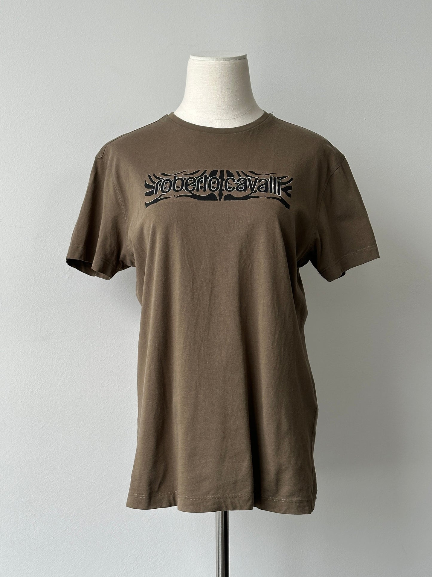 Roberto Cavalli 2000s Pure Cotton Logo Top - M