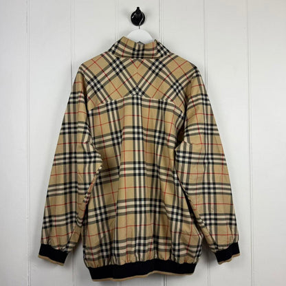 Burberry Nova Check Waterproof Pullover Jacket (XL) | Extra Large, Beige