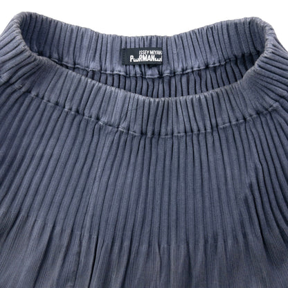 Vintage 90s Issey Miyake PERMANENTE Pleated Skirt Womens Size L | Large, Grey