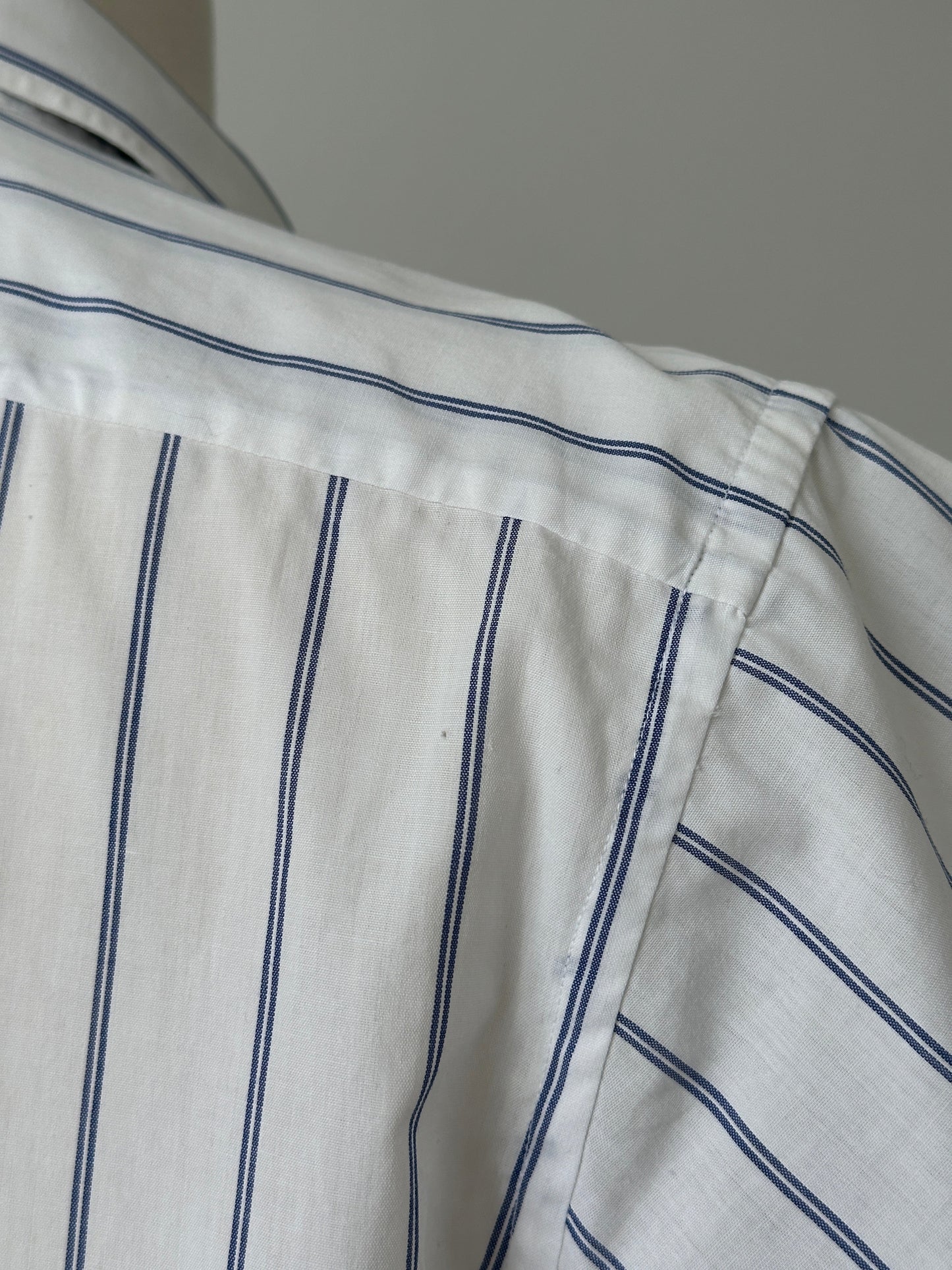 Christian Dior 1990s Cotton Short Sleeve Striped Shirt - L