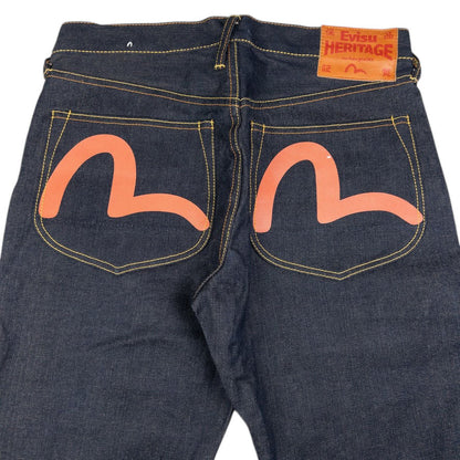 Vintage Evisu Double Gull Japanese Denim Jeans Size W32