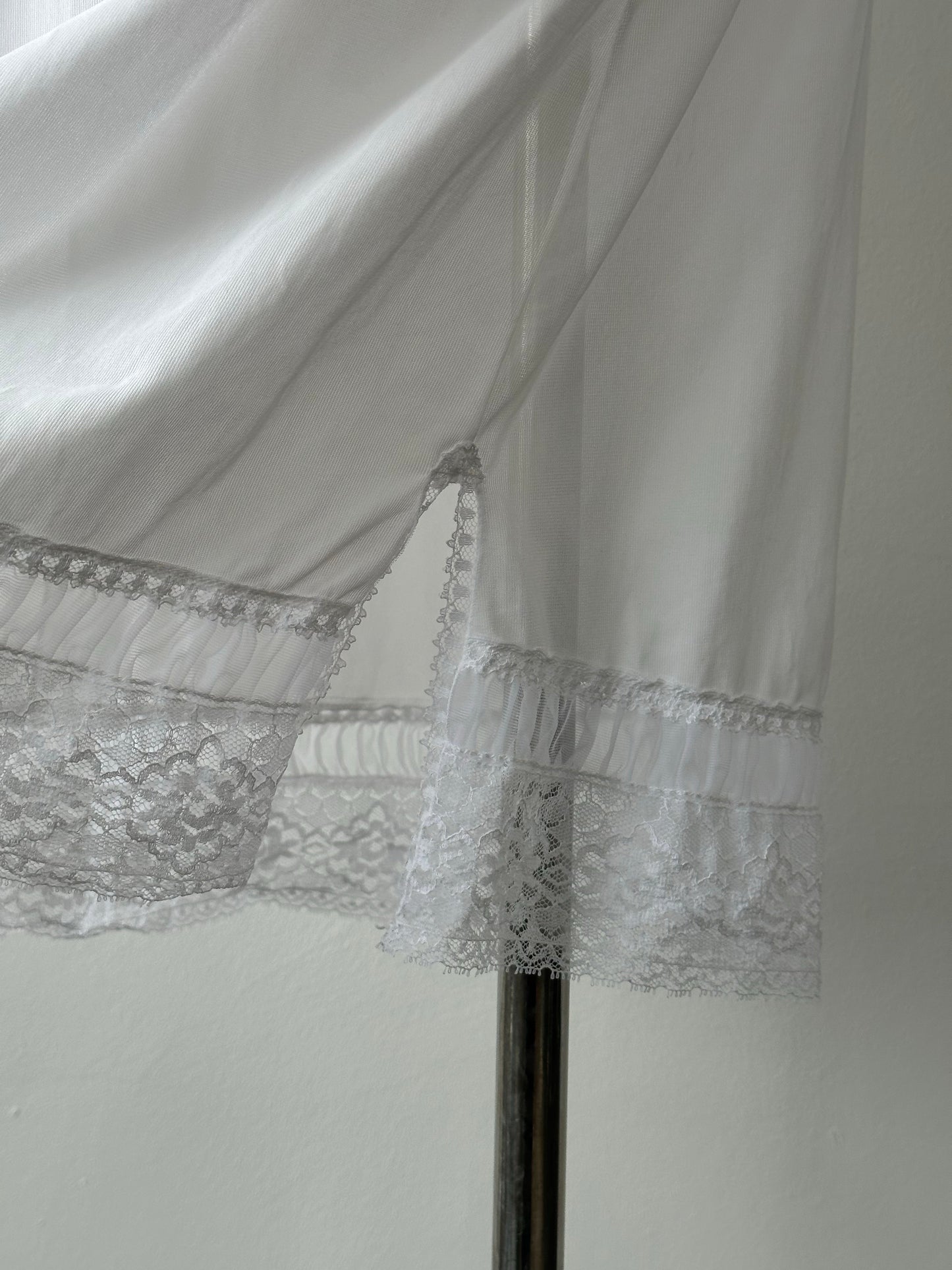 Vintage 1990s Sheer Lace Midi Dress - S