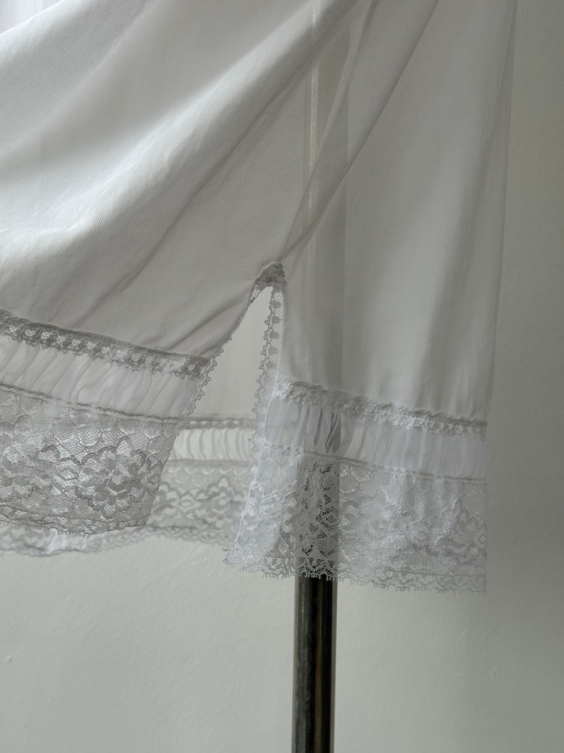 Vintage 1990s Sheer Lace Midi Dress - S