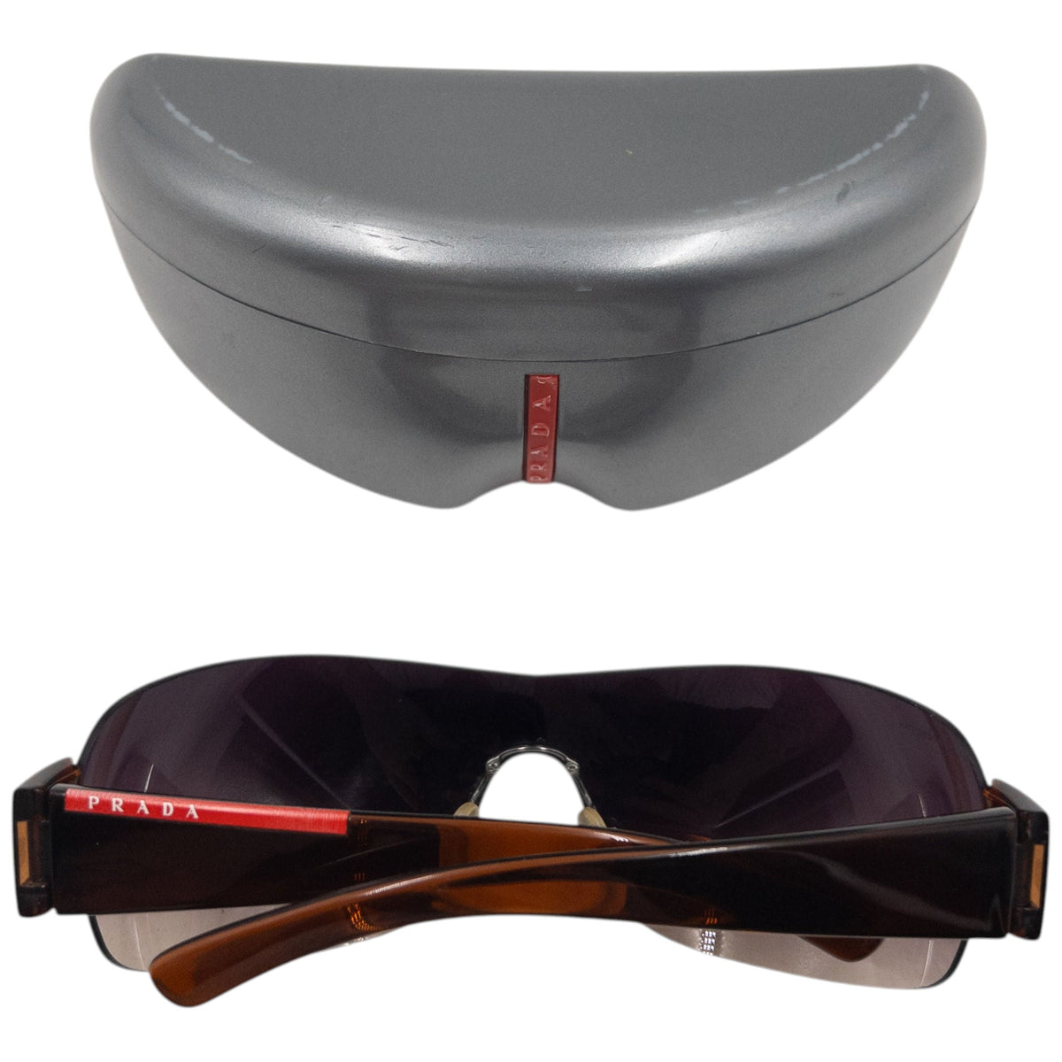 Vintage 2000s Prada Sport Rimless Sunglasses | O/S, Brown