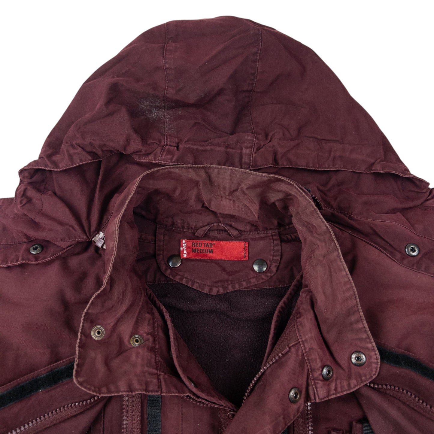 Vintage 2000s Levi's Red Tab Stealth Layered Pocket Jacket Size XL | XL, Burgundy