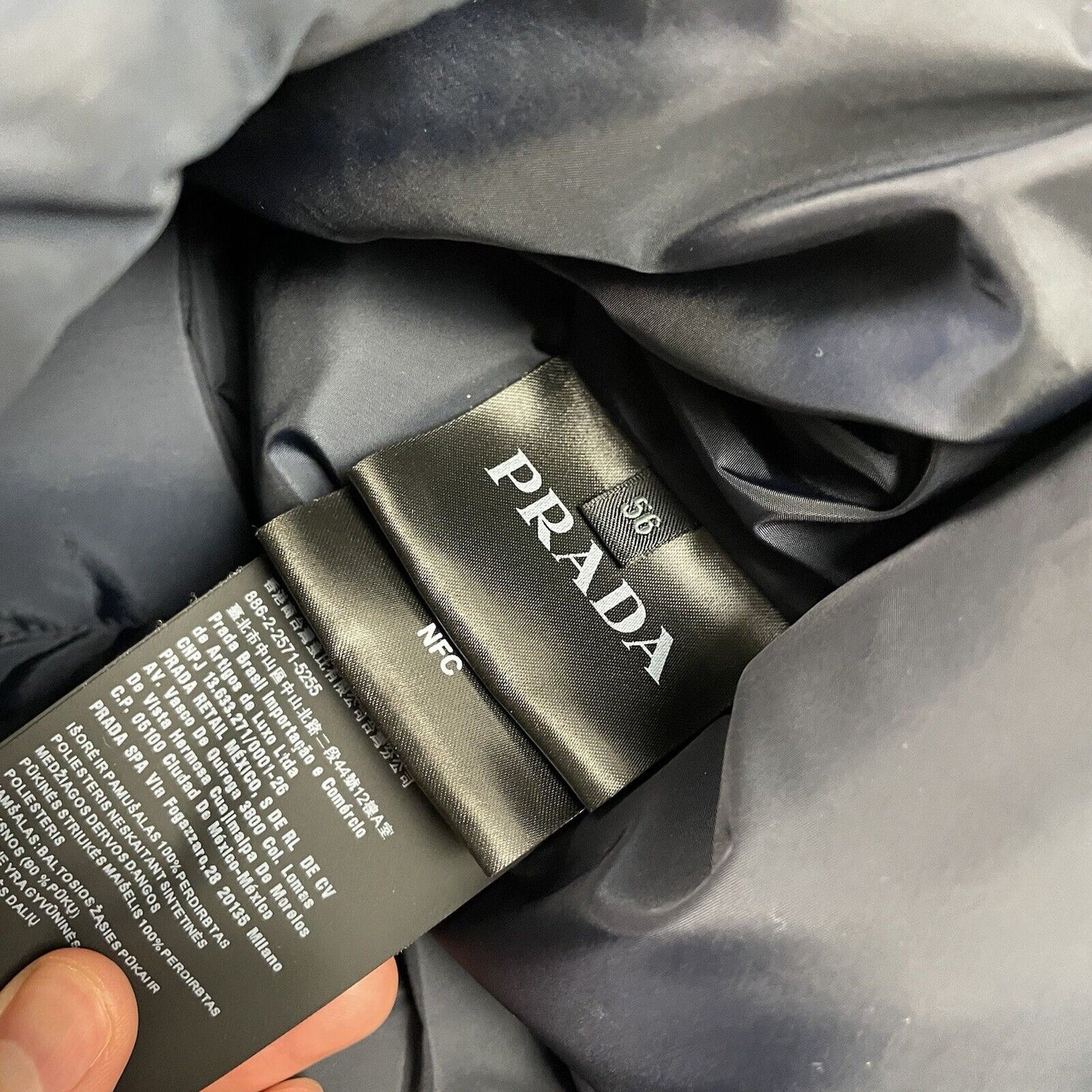 Prada Down Puffer Jacket, Size 56 XXL | XXL, Navy